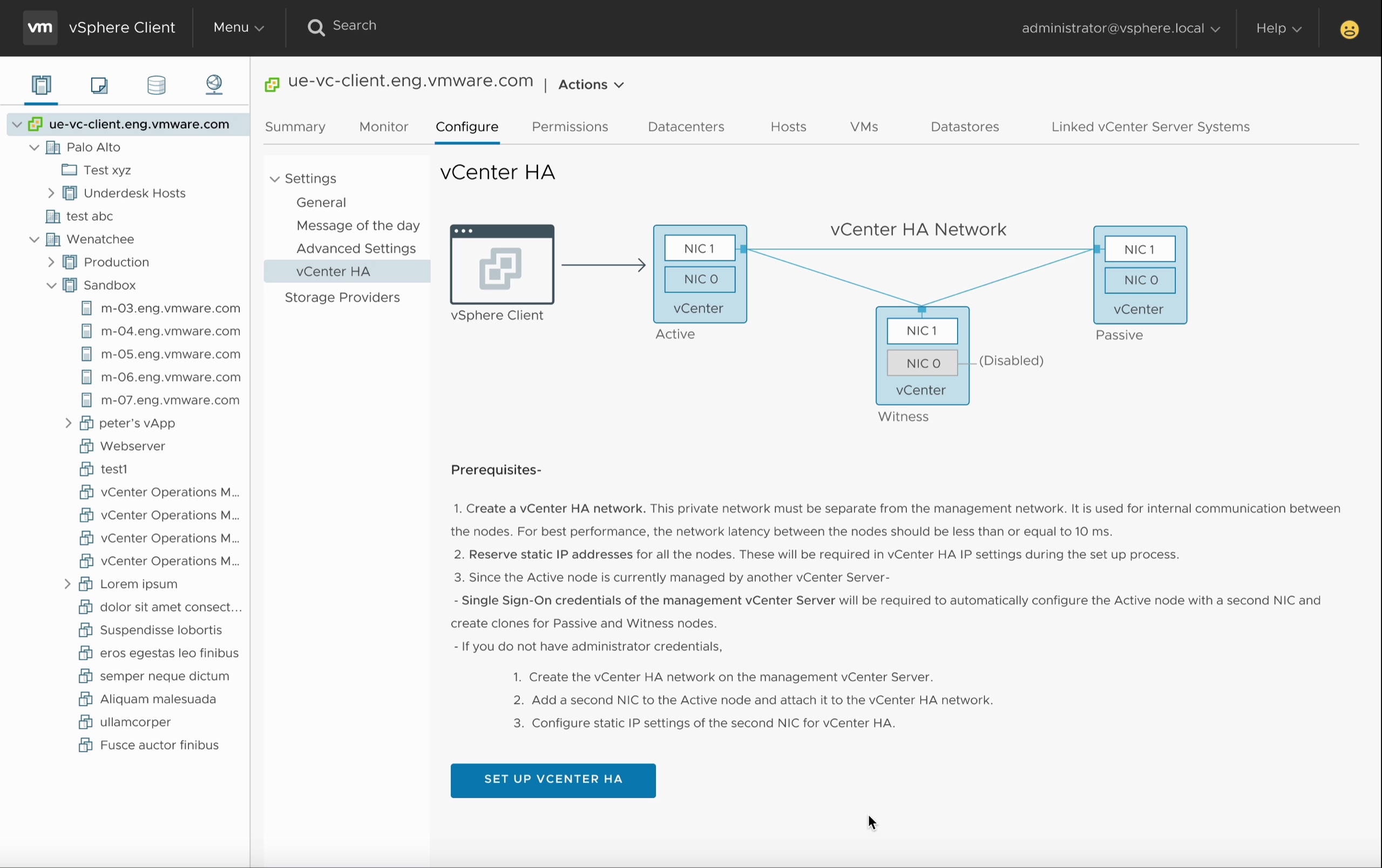 vCHA walkthrough — final design preview