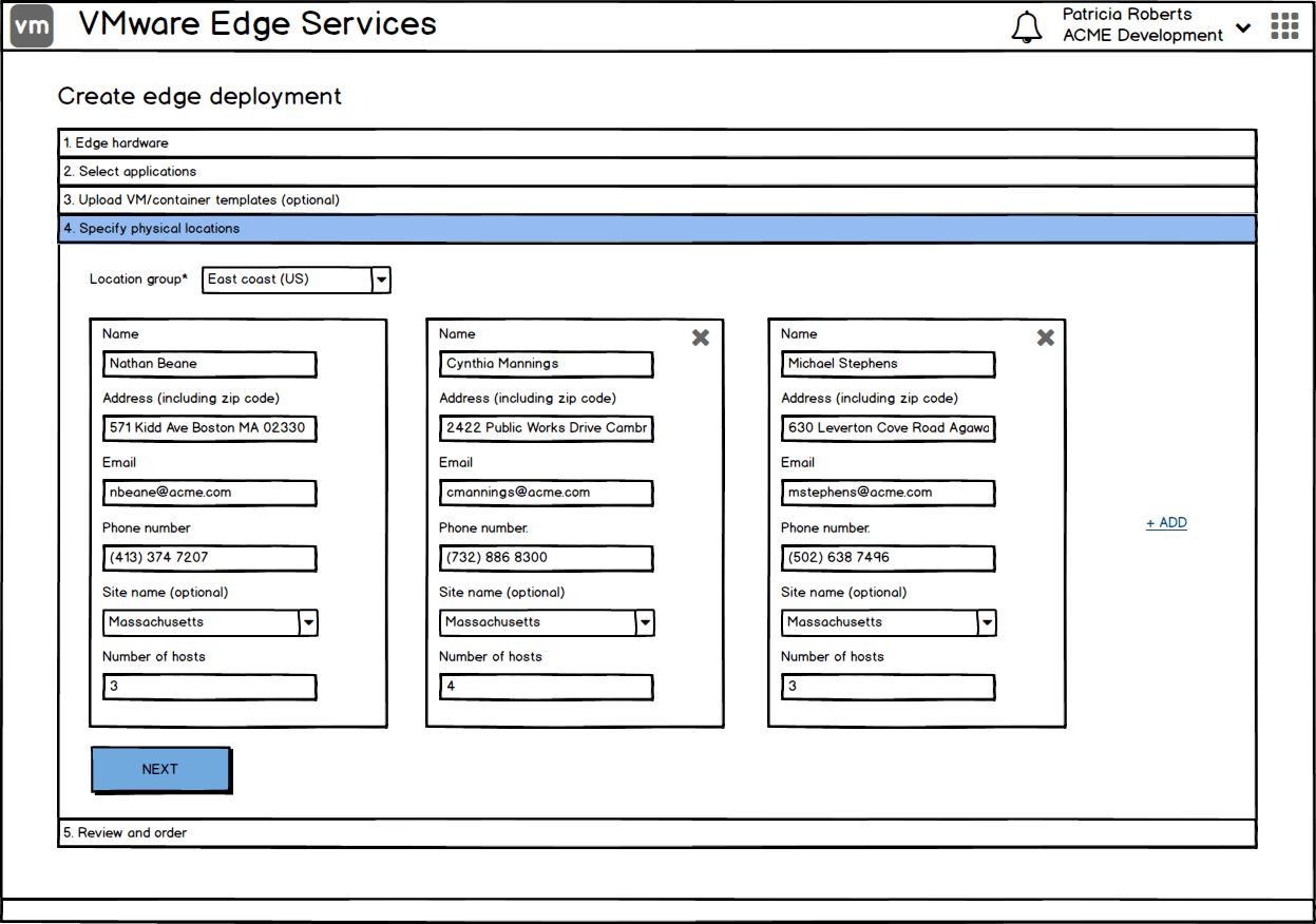 Wireframe — step 4