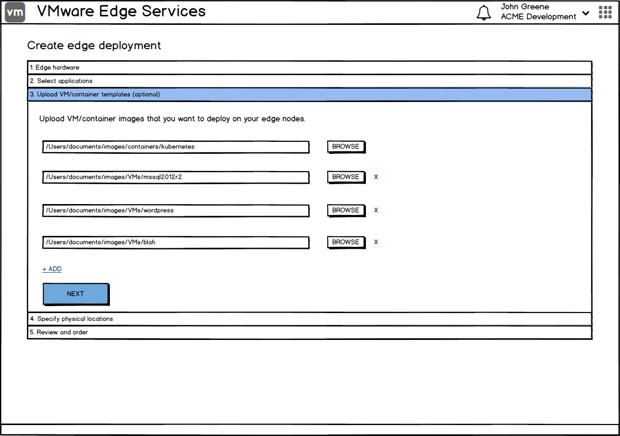 Wireframe — step 3